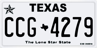 TX license plate CCG4279