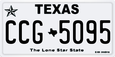 TX license plate CCG5095