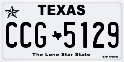 TX license plate CCG5129