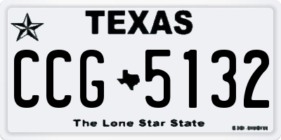 TX license plate CCG5132
