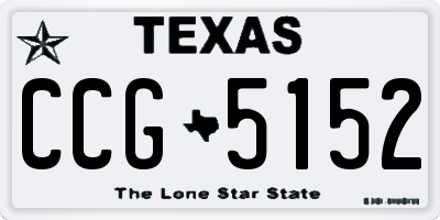 TX license plate CCG5152