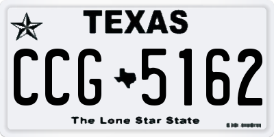 TX license plate CCG5162