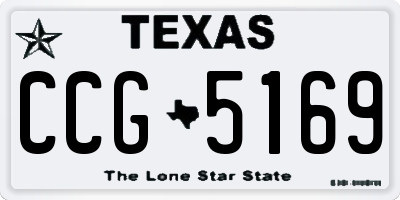 TX license plate CCG5169