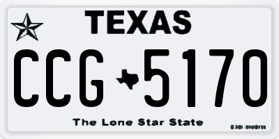 TX license plate CCG5170