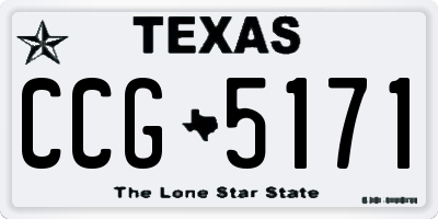 TX license plate CCG5171