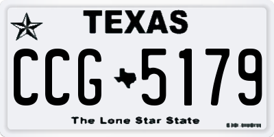 TX license plate CCG5179