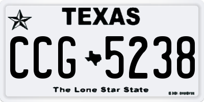 TX license plate CCG5238