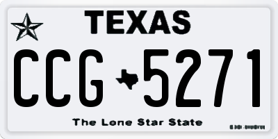 TX license plate CCG5271