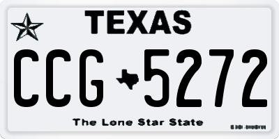 TX license plate CCG5272