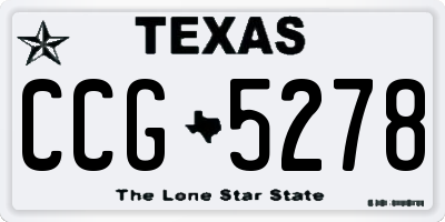 TX license plate CCG5278