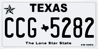 TX license plate CCG5282