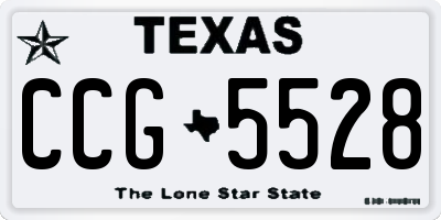 TX license plate CCG5528