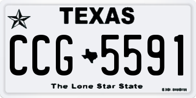 TX license plate CCG5591