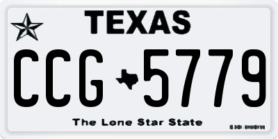 TX license plate CCG5779