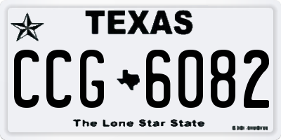 TX license plate CCG6082