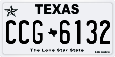 TX license plate CCG6132