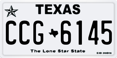 TX license plate CCG6145
