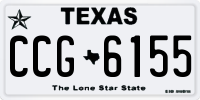 TX license plate CCG6155