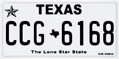 TX license plate CCG6168