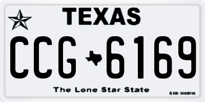 TX license plate CCG6169