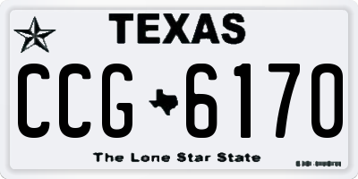 TX license plate CCG6170