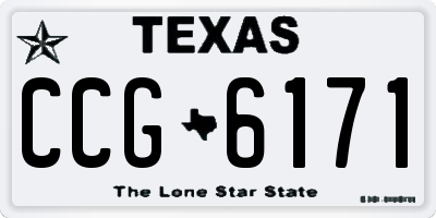 TX license plate CCG6171