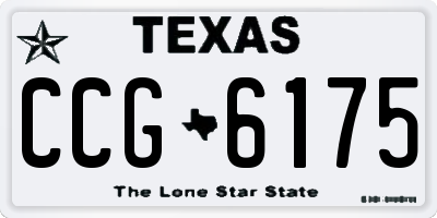 TX license plate CCG6175