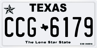 TX license plate CCG6179