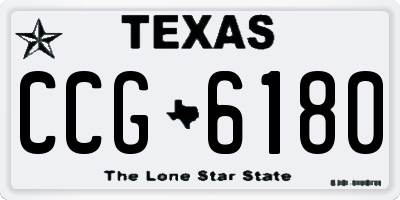 TX license plate CCG6180