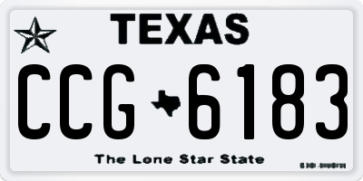 TX license plate CCG6183