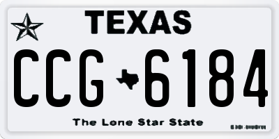 TX license plate CCG6184