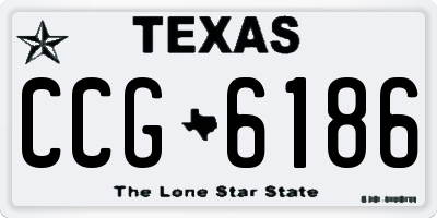 TX license plate CCG6186