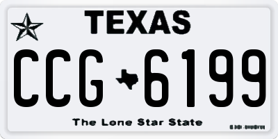 TX license plate CCG6199