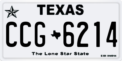 TX license plate CCG6214