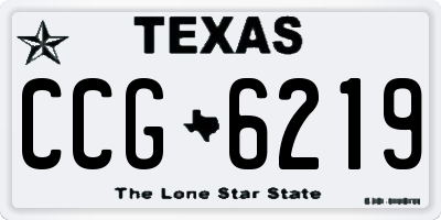 TX license plate CCG6219