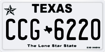 TX license plate CCG6220
