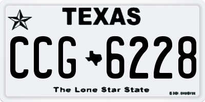 TX license plate CCG6228