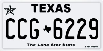 TX license plate CCG6229