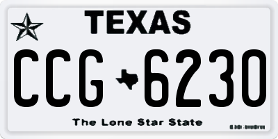 TX license plate CCG6230