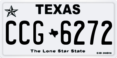 TX license plate CCG6272
