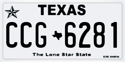 TX license plate CCG6281