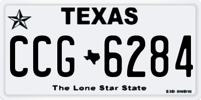 TX license plate CCG6284