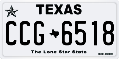 TX license plate CCG6518
