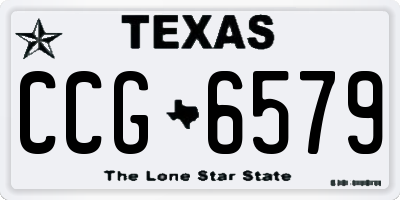 TX license plate CCG6579