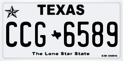 TX license plate CCG6589