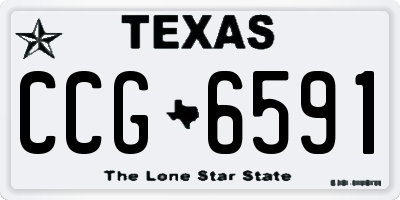 TX license plate CCG6591