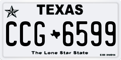 TX license plate CCG6599