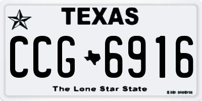 TX license plate CCG6916