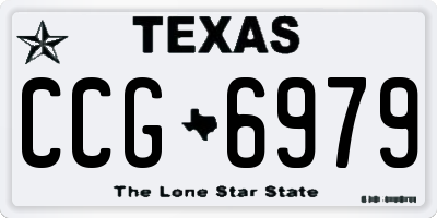 TX license plate CCG6979