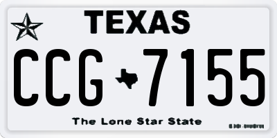 TX license plate CCG7155